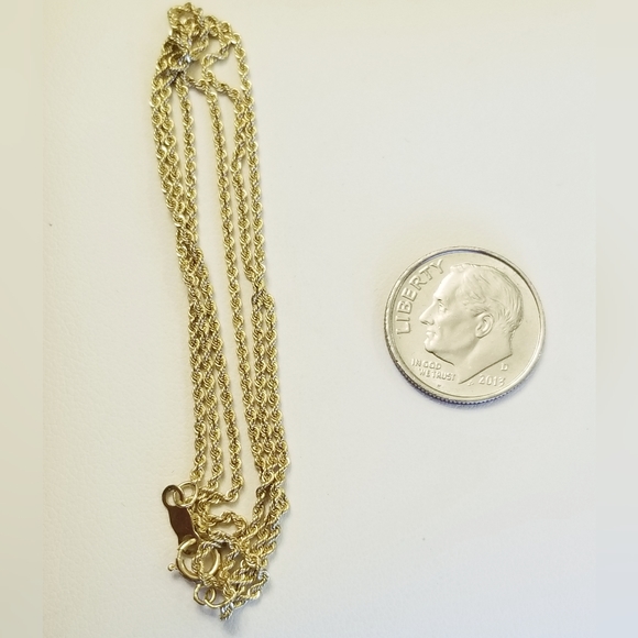 14K Gold Rope Chain - Picture 6 of 7